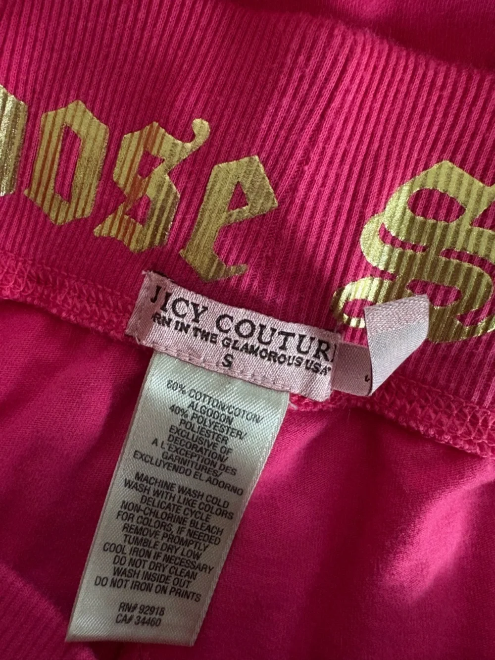 Vntg Juicy Couture Hot Pink Butterfly Cami & Pants Pajama Set - Picture 7 of 8
